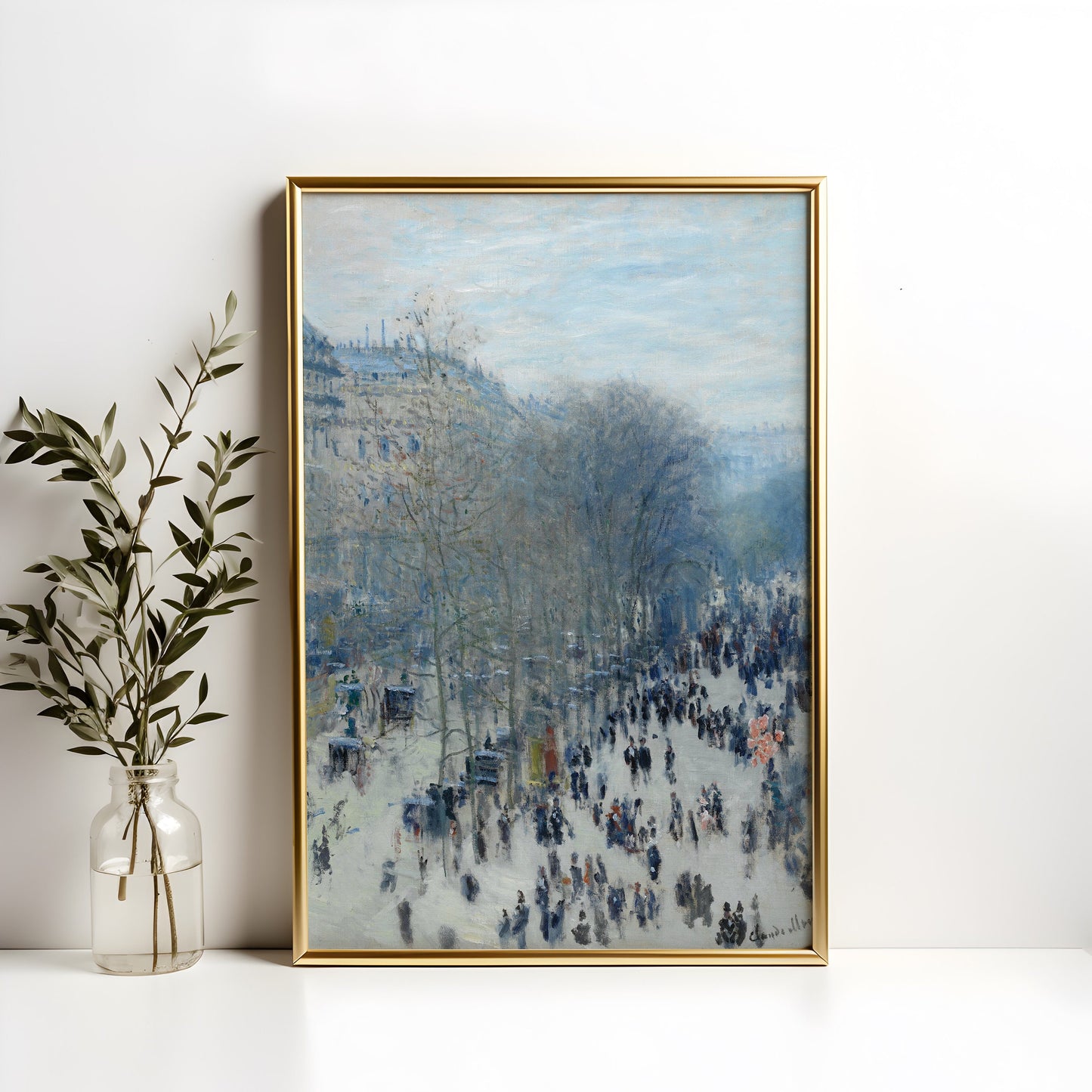 Monet - Boulevard of Capuchins, Impressionism, original antique painting, oil, vintage, Printable art instant download, SKU K-CM52