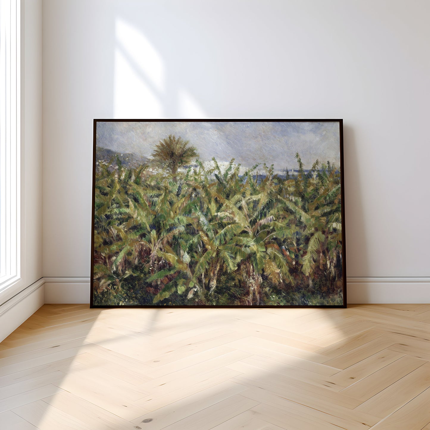 Renoir - Field of Banana Trees, Impressionism, original antique painting, oil, vintage, Printable art instant download, SKU 141-AR