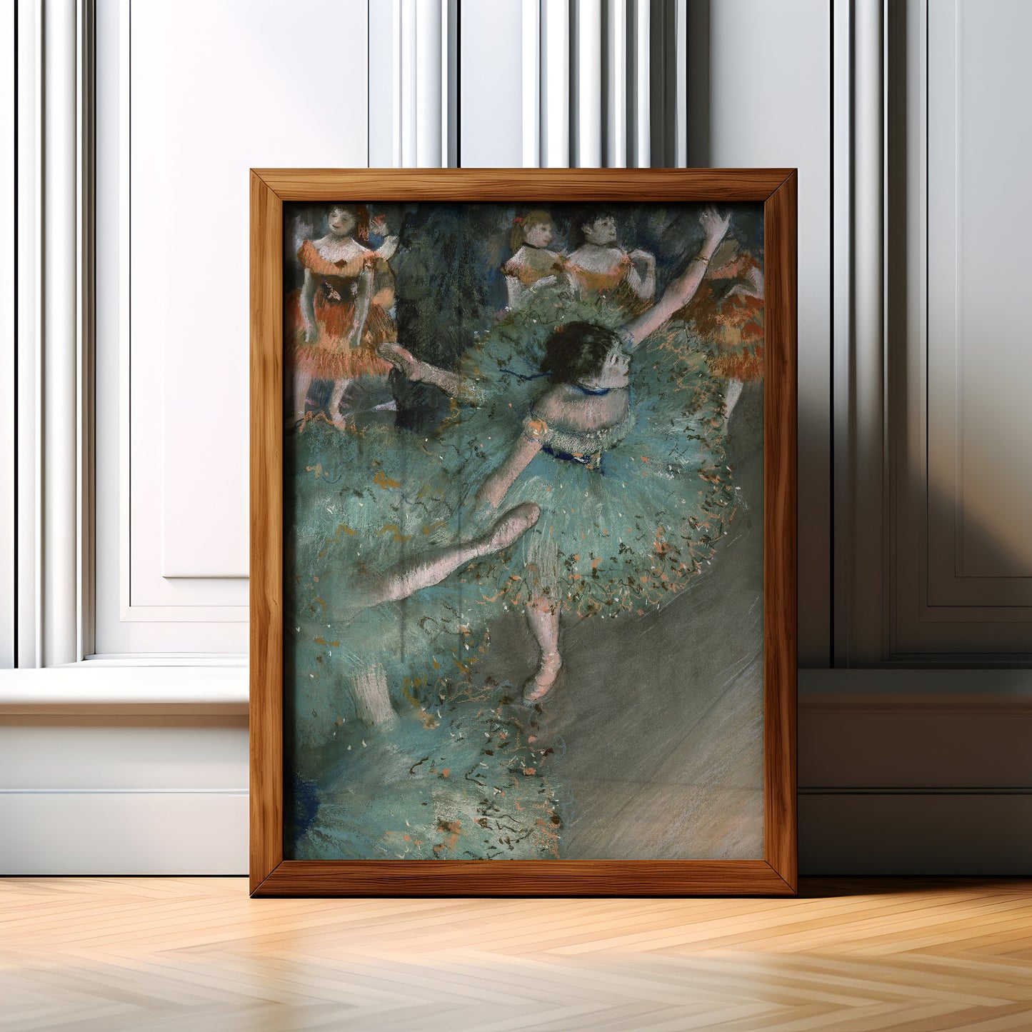 French Impressionism Edgar Degas, Dancer, pastel original antique painting, oil, vintage, Printable art instant download, SKU K-ED120