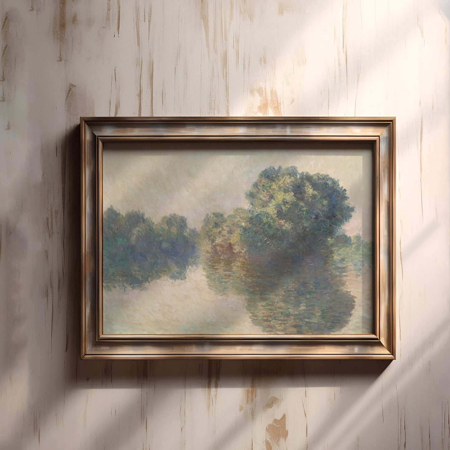 Claude Monet, The Seine at Giverny, Impressionism, original antique painting oil, vintage, Printable art instant download, SKU K_CM.23