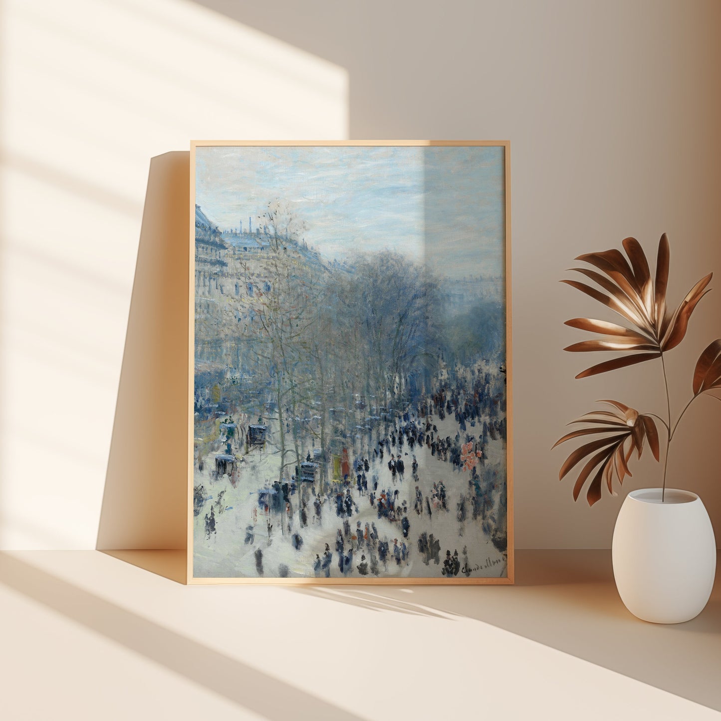 Monet - Boulevard of Capuchins, Impressionism, original antique painting, oil, vintage, Printable art instant download, SKU K-CM52