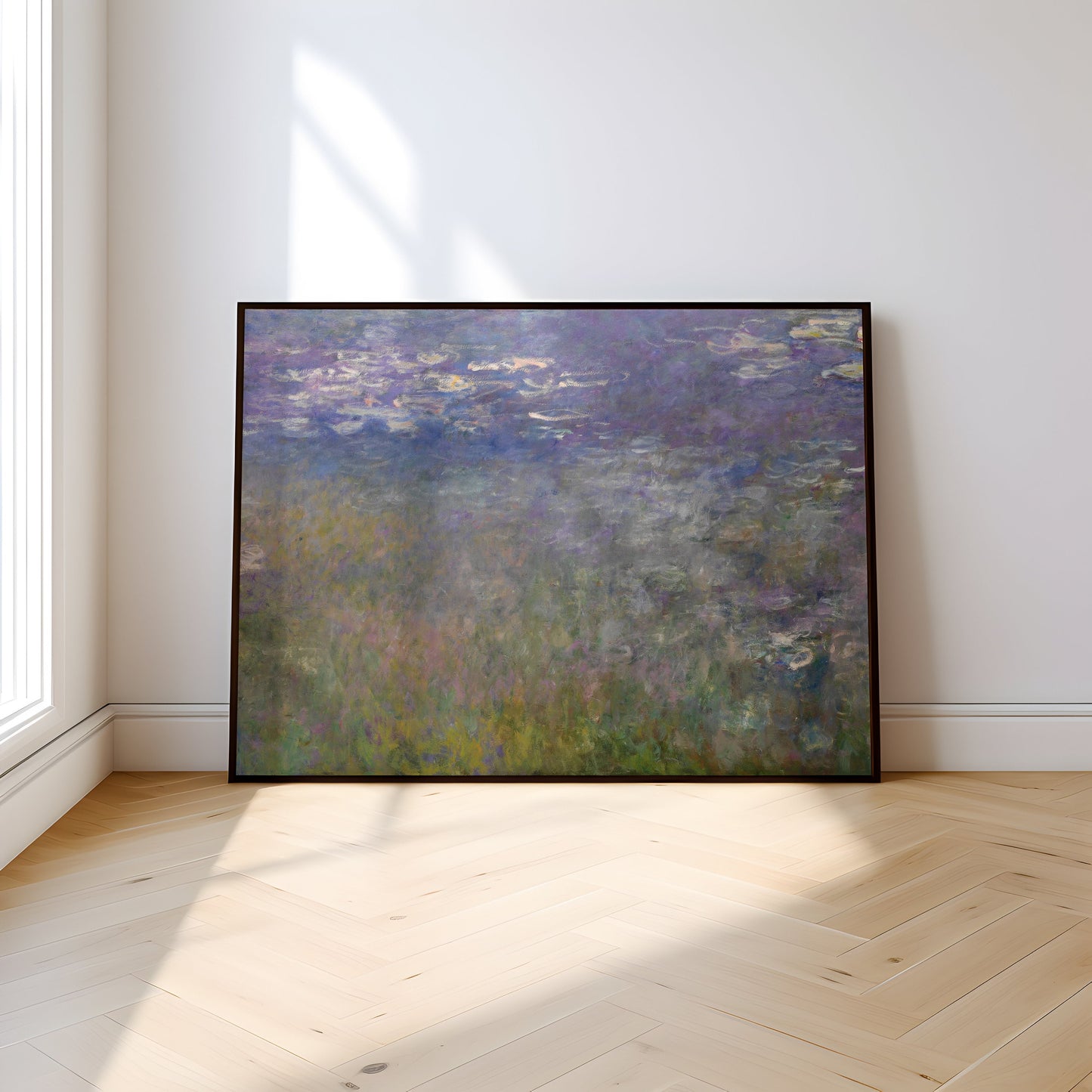 Claude Monet - Water Lilies, French Impressionism, original antique painting oil, vintage, Printable art instant download, SKU 264CM