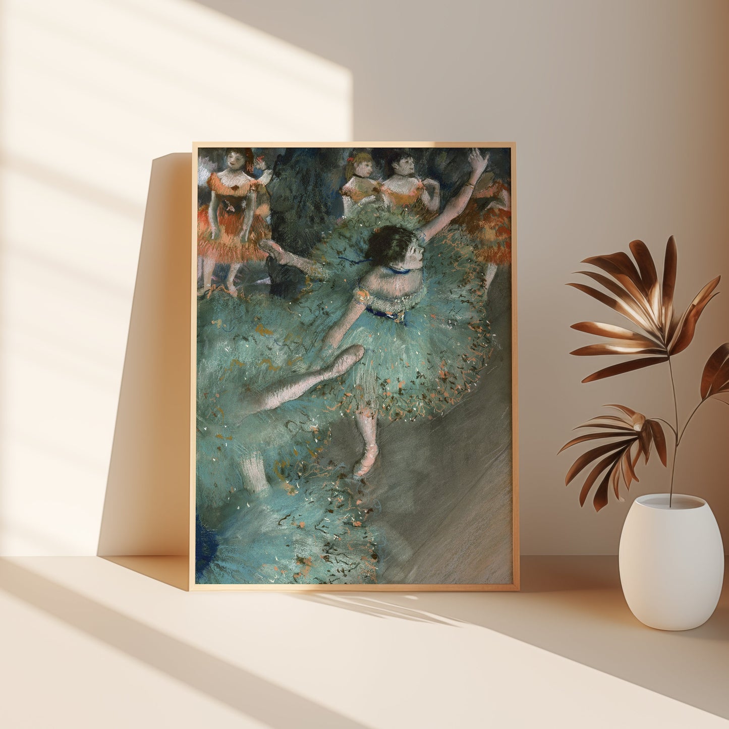 French Impressionism Edgar Degas, Dancer, pastel original antique painting, oil, vintage, Printable art instant download, SKU K-ED120