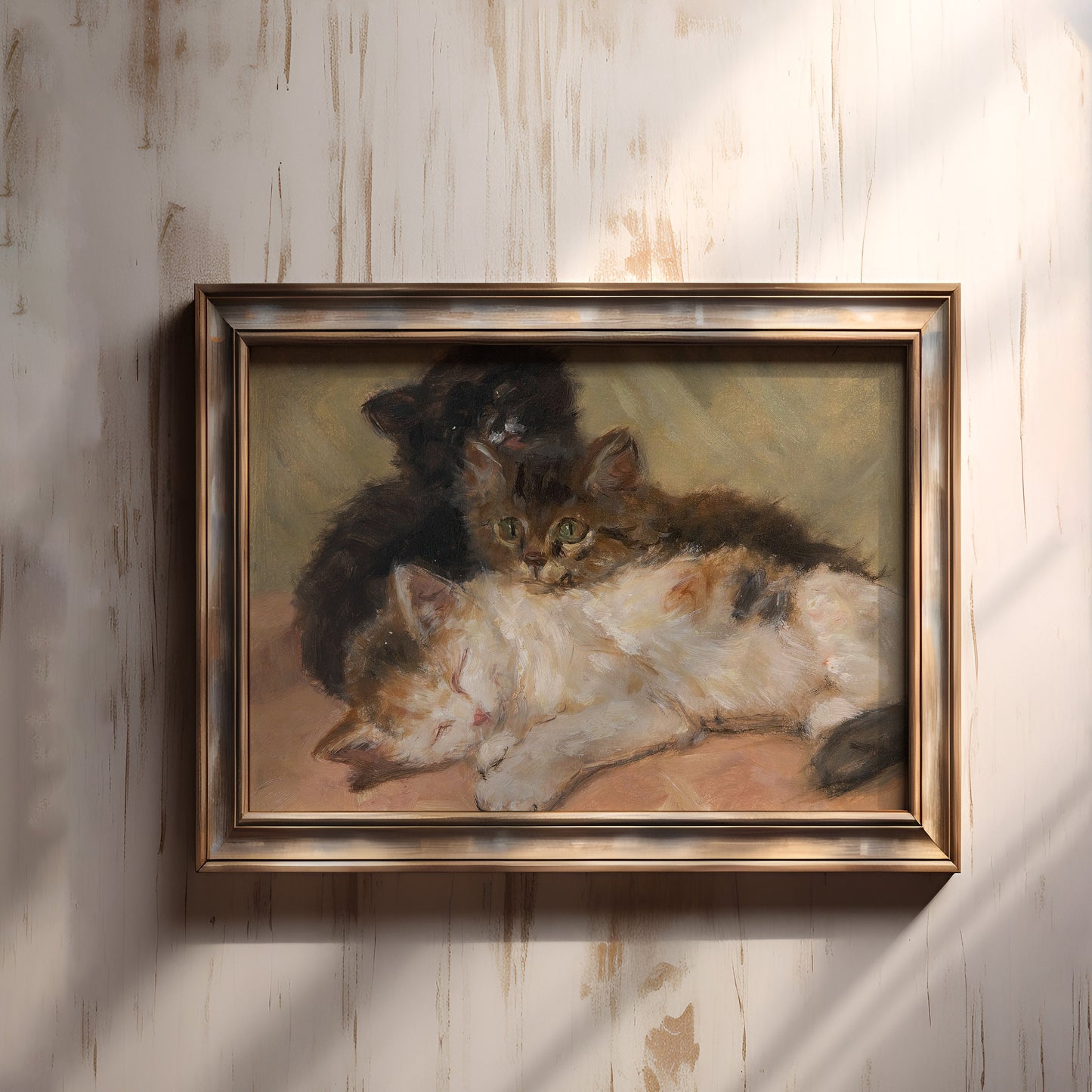 Henriette Ronner-Knip - Kittens, oil, cute antique painting vintage, animal lover gift, Printable art instant download, SKU 247HRK