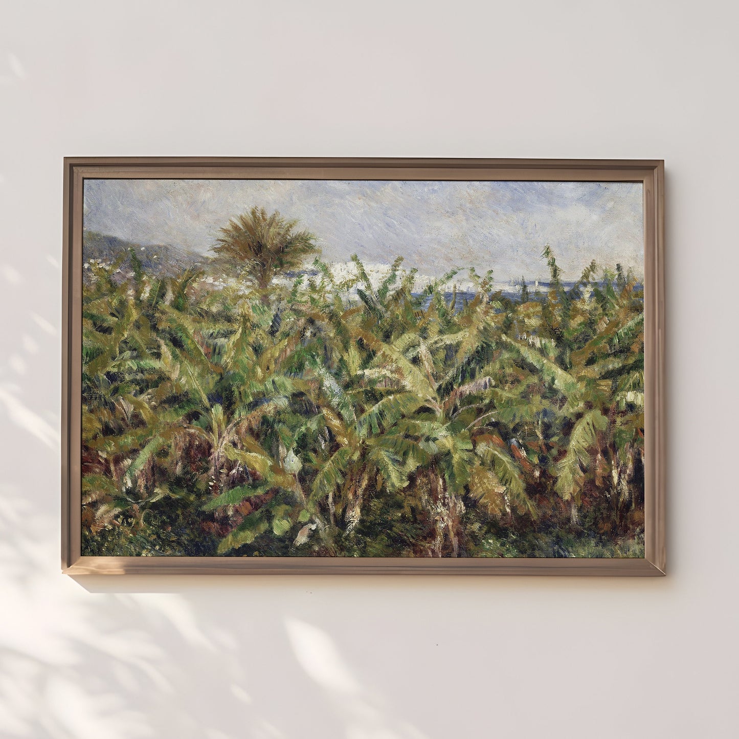 Renoir - Field of Banana Trees, Impressionism, original antique painting, oil, vintage, Printable art instant download, SKU 141-AR