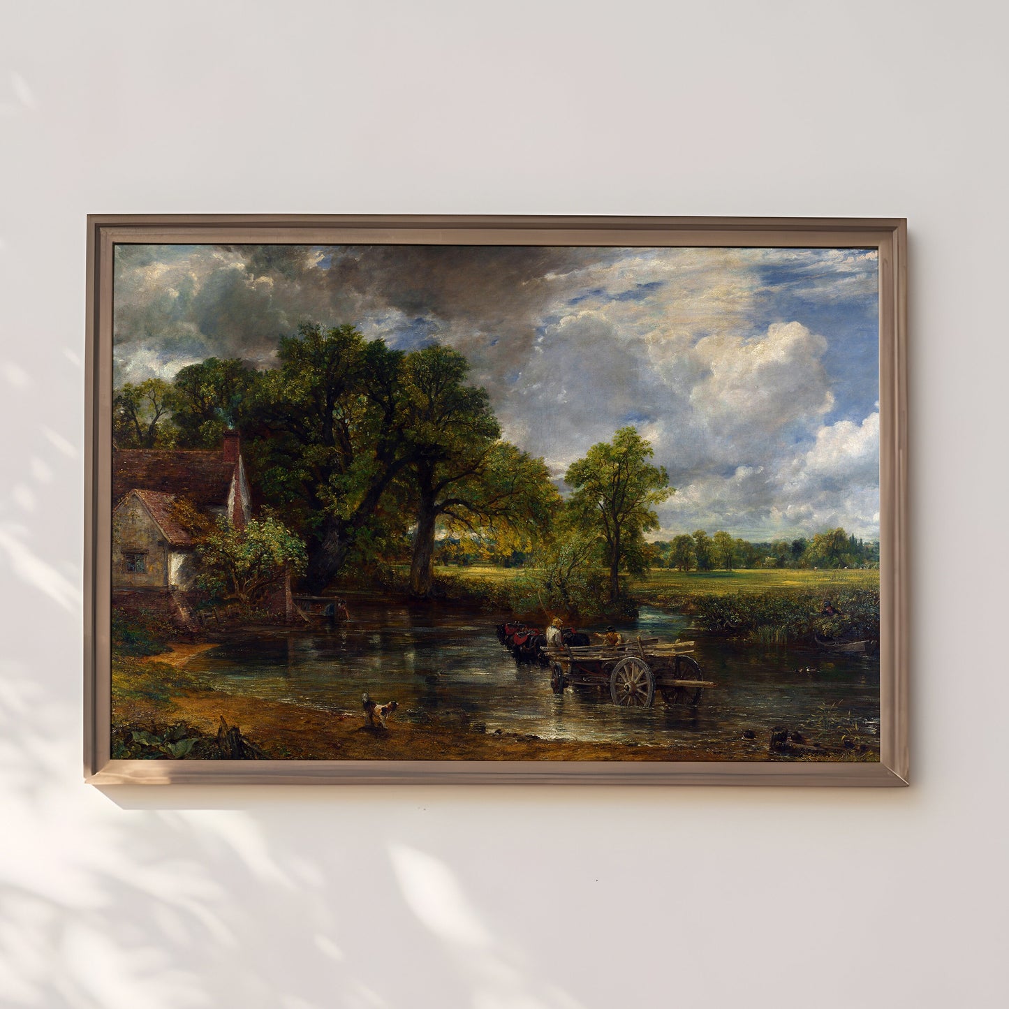 John Constable - Rustic Landscape 19th century , Original antique painting , vintage Printable art instant download , SKU 292JC
