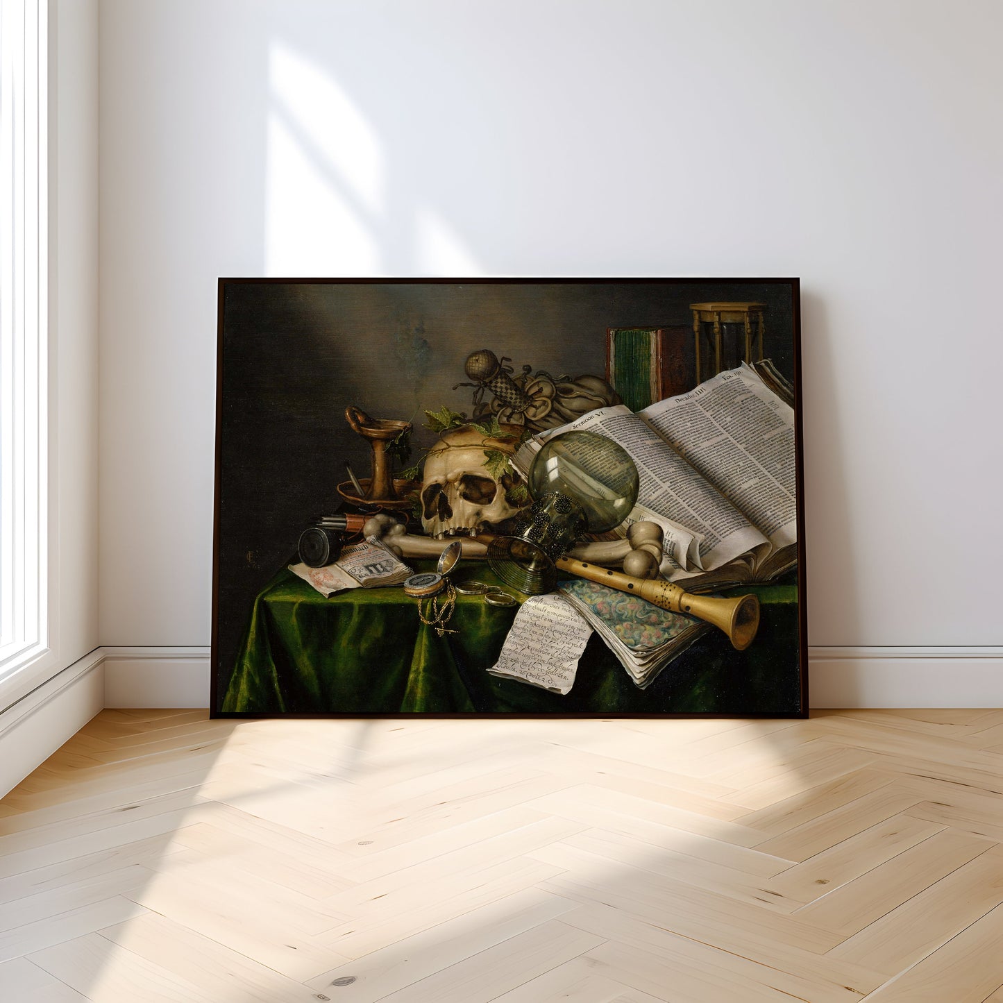 Edwaert Collier - Vanitas Still Life Books, Manuscripts, Skull, original antique fine art vintage, Printable, instant download, SKU 330ECV