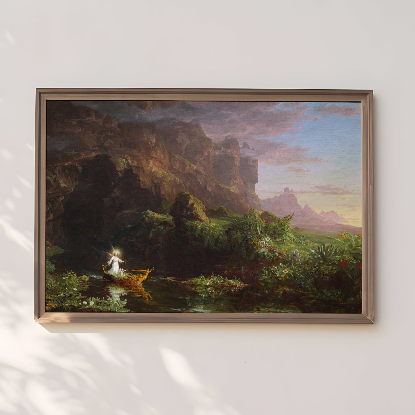 Thomas Cole - Voyage of Life Childhood, original antique oil painting vintage, Printable art instant download, SKU 384TC