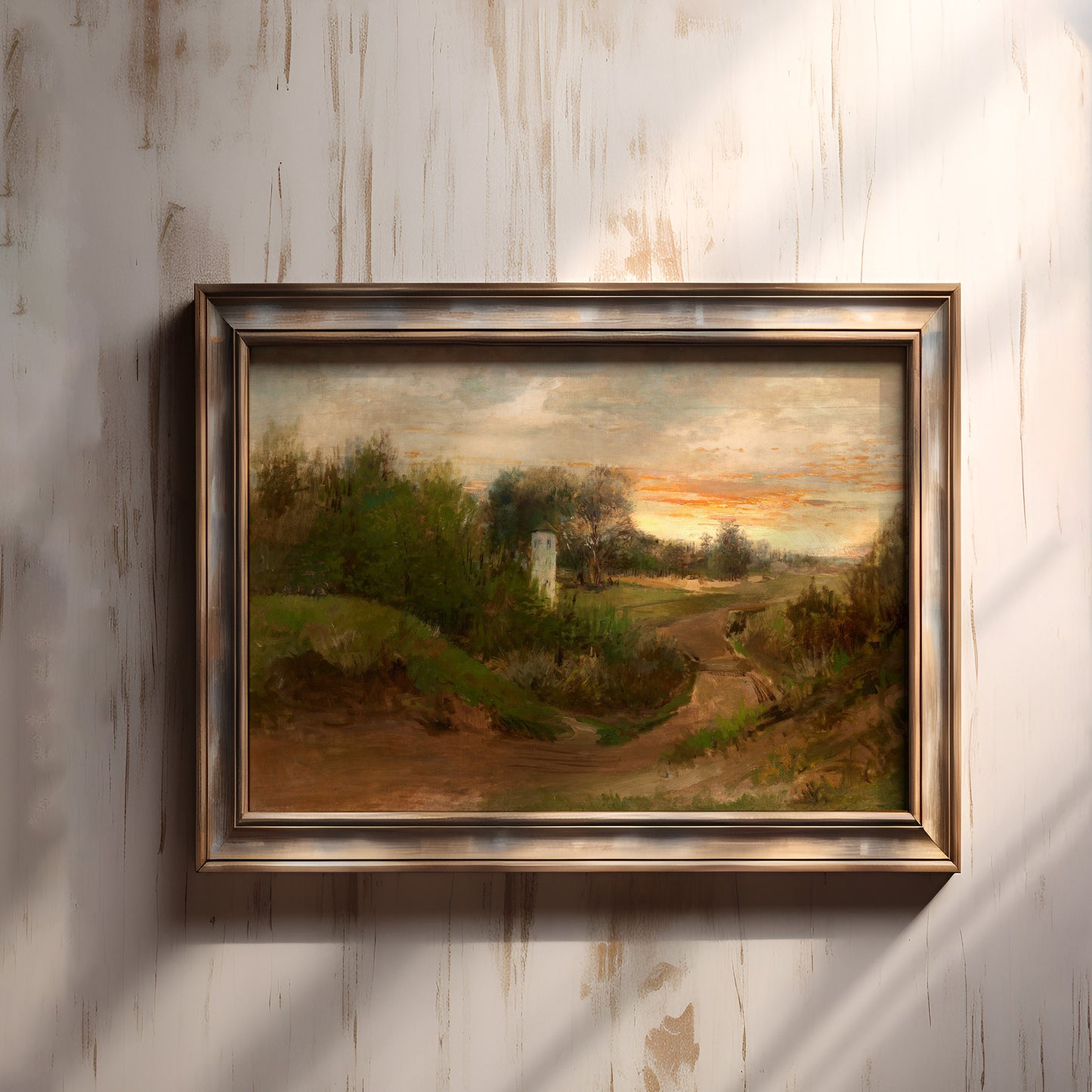 Rustic Landscape - Adam Chmielowski , 19th century Original antique painting , vintage Printable art instant download , SKU 314AHBC