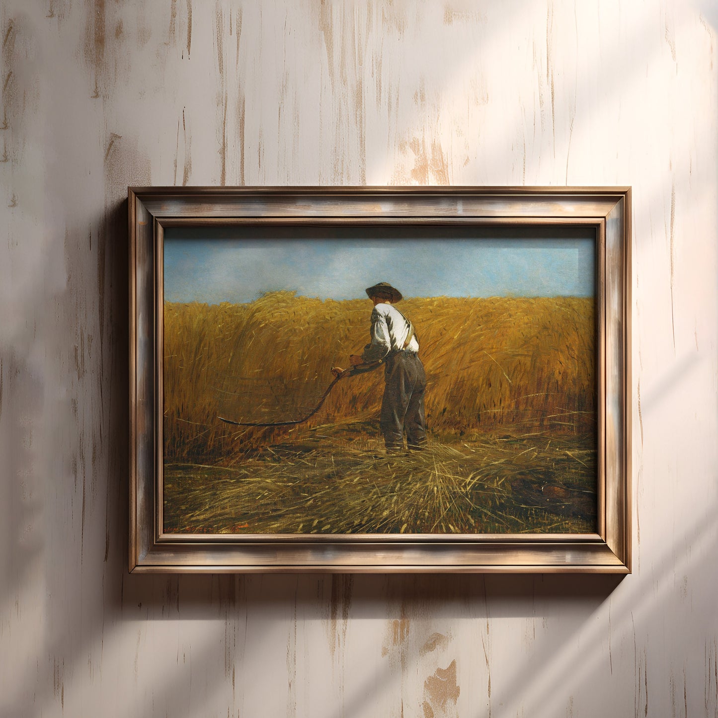 Harvest - Winslow Homer , Rustic Landscape 19th century , Original antique figure painting , vintage Printable instant download , SKU 376WH