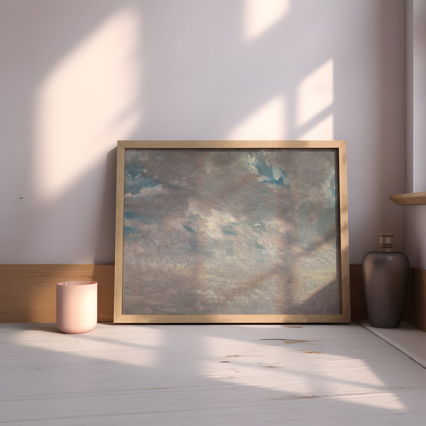 John Constable - Cloud Study,  original antique painting, oil, vintage, Printable art of high resolution instant download, SKU  148-JC