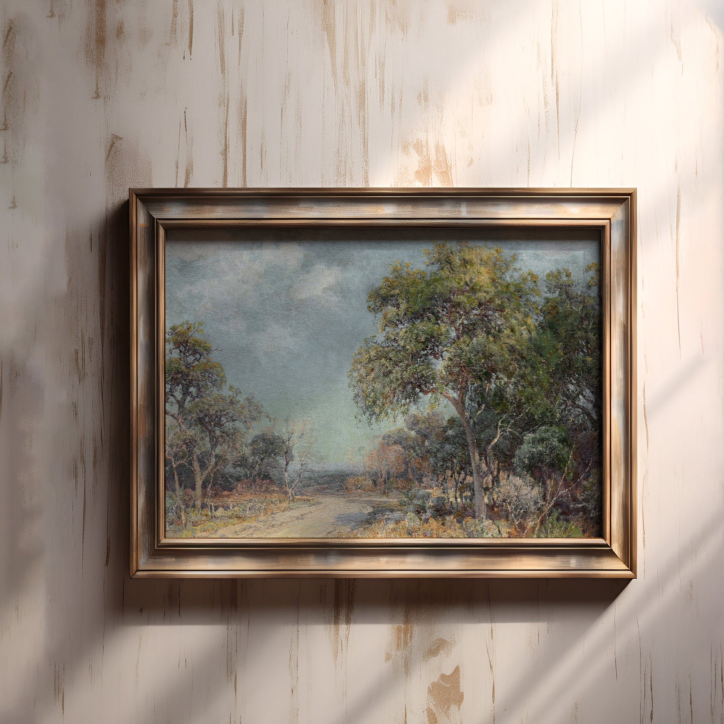 Julian Onderdonk Road to the Hills, Impressionism, original antique painting oil vintage, Printable art instant download, SKU  K_JO.6