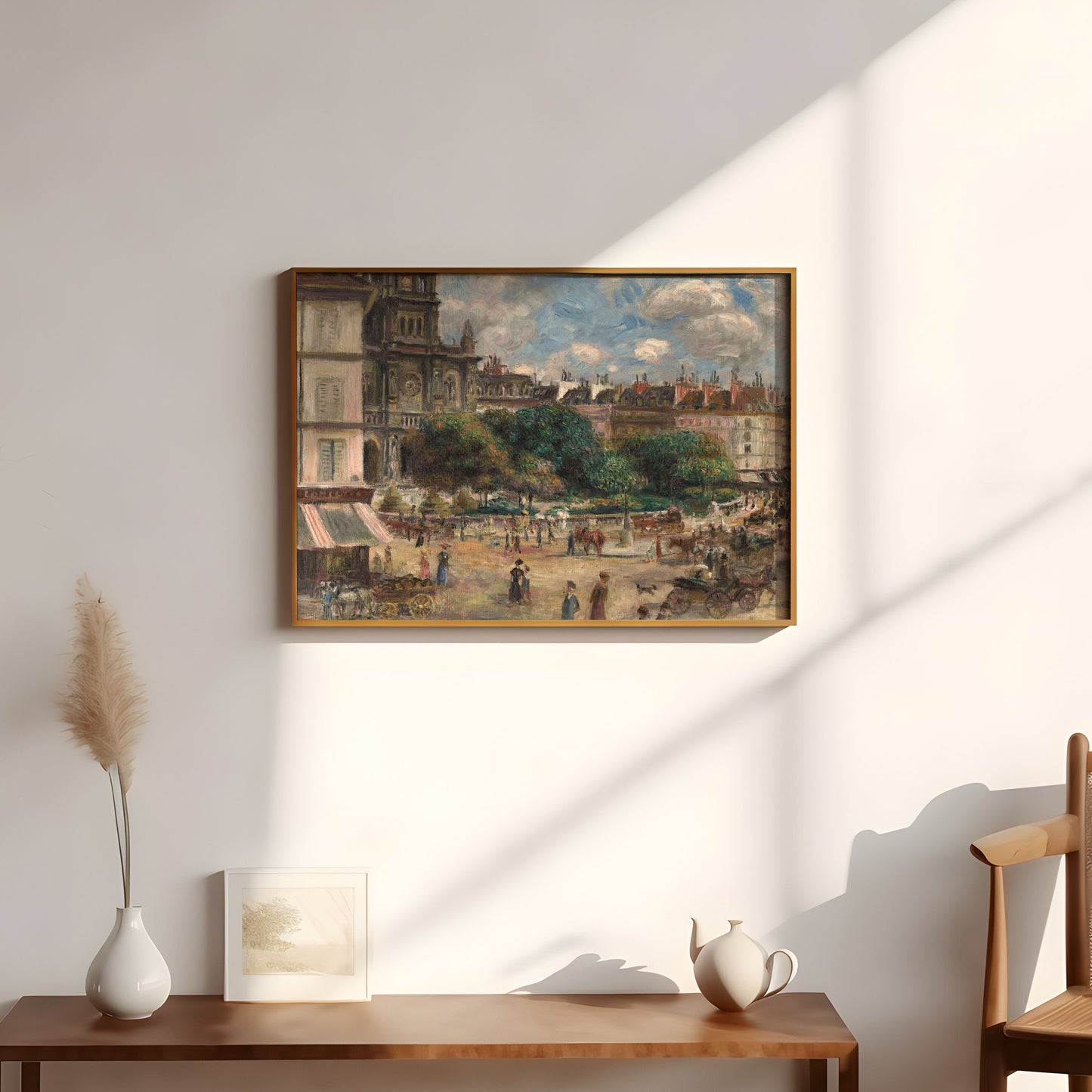 Renoir - Square of Saint Trinity in Paris, Impressionism, antique painting, oil, vintage, Printable art instant download,  SKU  195PAR
