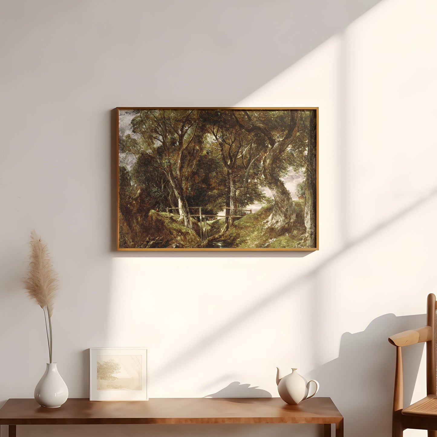 Landscape, John Constable - Helmingham Park, original antique painting, oil, vintage, Printable art instant download, SKU  142-JC