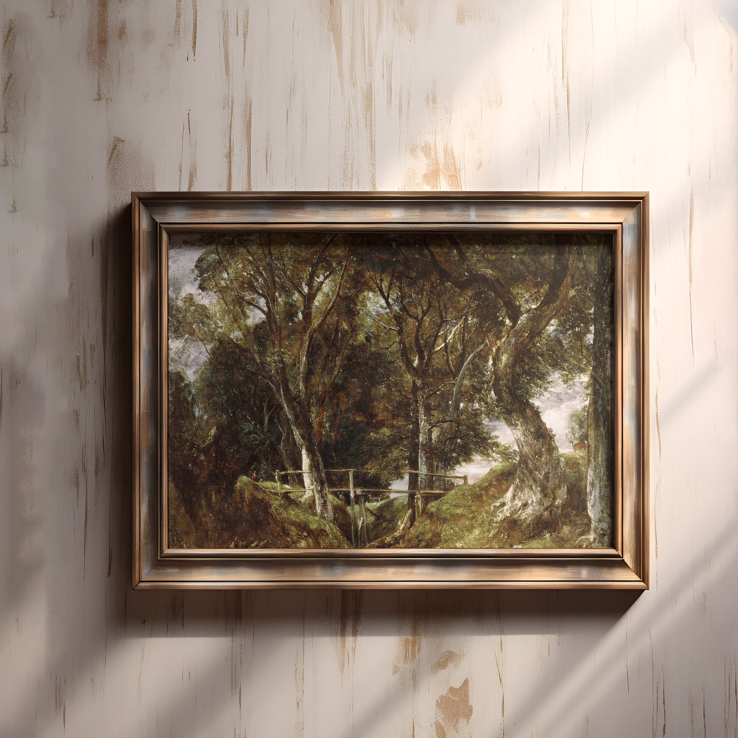 Landscape, John Constable - Helmingham Park, original antique painting, oil, vintage, Printable art instant download, SKU  142-JC