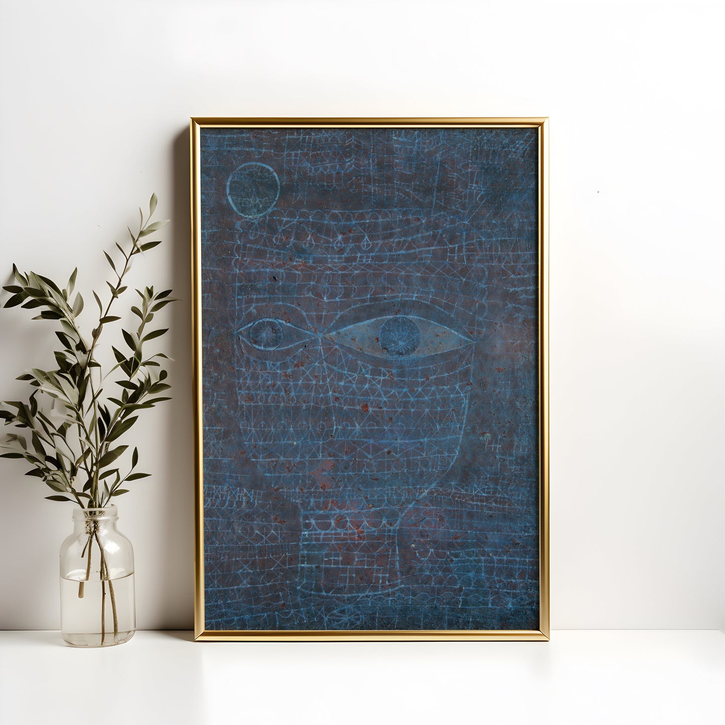 Avant-garde , Arabian Princess - Paul Klee , original antique figure painting , vintage Printable art instant download , SKU K-PK105