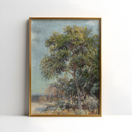 Julian Onderdonk Road to the Hills, Impressionism, original antique painting oil vintage, Printable art instant download, SKU  K_JO.35