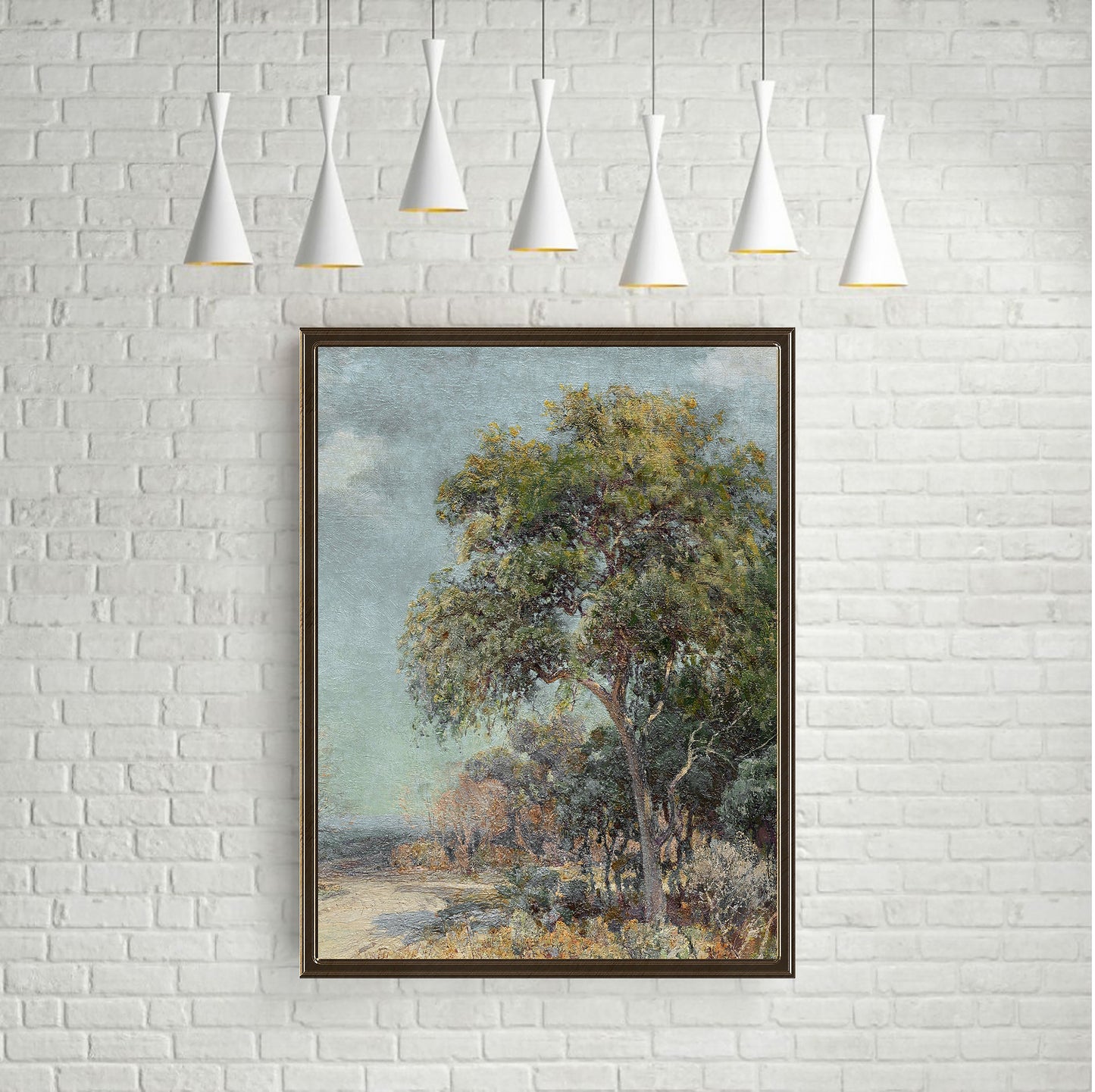 Julian Onderdonk Road to the Hills, Impressionism, original antique painting oil vintage, Printable art instant download, SKU  K_JO.35