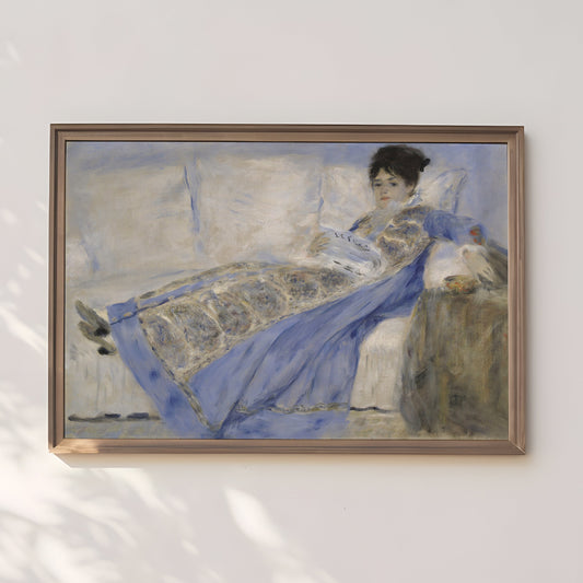 Renoir - Portrait of Madame Claude Monet , Impressionism antique figure painting , oil vintage Printable art instant download , SKU 199PAR