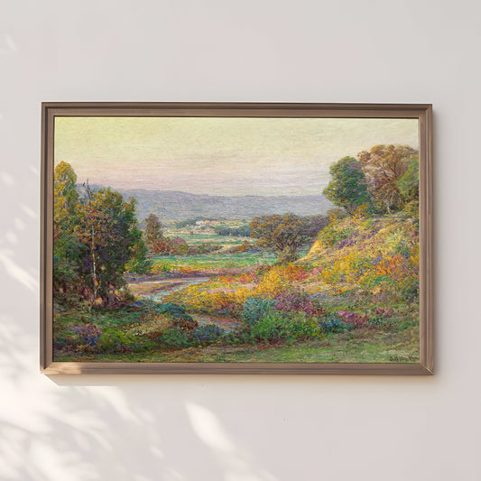 Landscape, Evening - John Ottis Adams, Impressionism, antique painting, oil, vintage, Printable art instant download, SKU  K_JOA.26