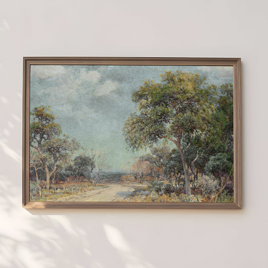 Julian Onderdonk Road to the Hills, Impressionism, original antique painting oil vintage, Printable art instant download, SKU  K_JO.6