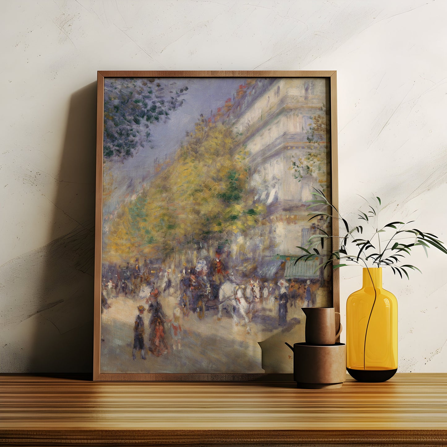Renoir, The Great Boulevards, Impressionism, original antique painting, oil, vintage, Printable art instant download, SKU  K-PAR81