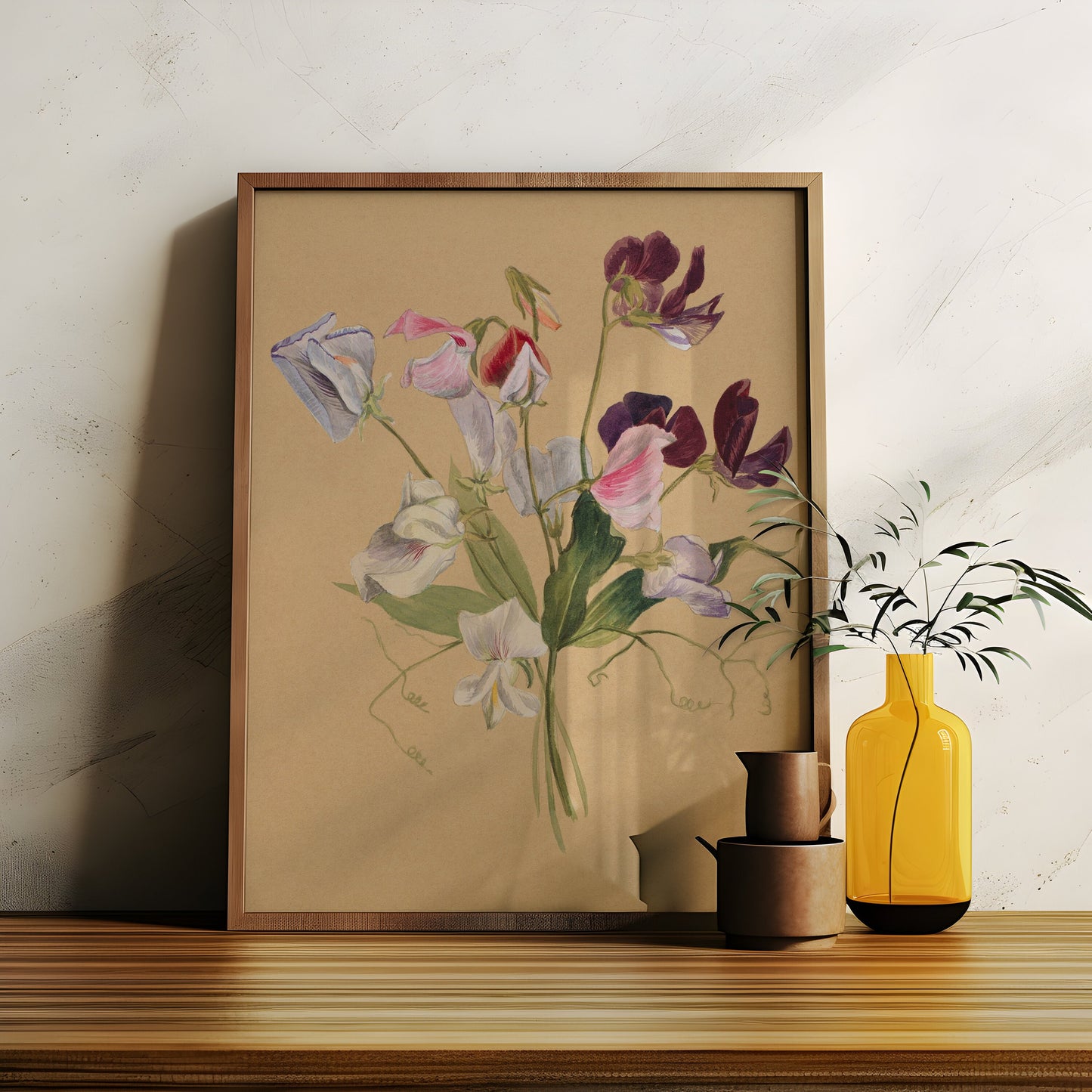 Flowers - Mary Vaux Walcott, original antique painting, watercolour, vintage, Printable art instant download, SKU  K-MVW84