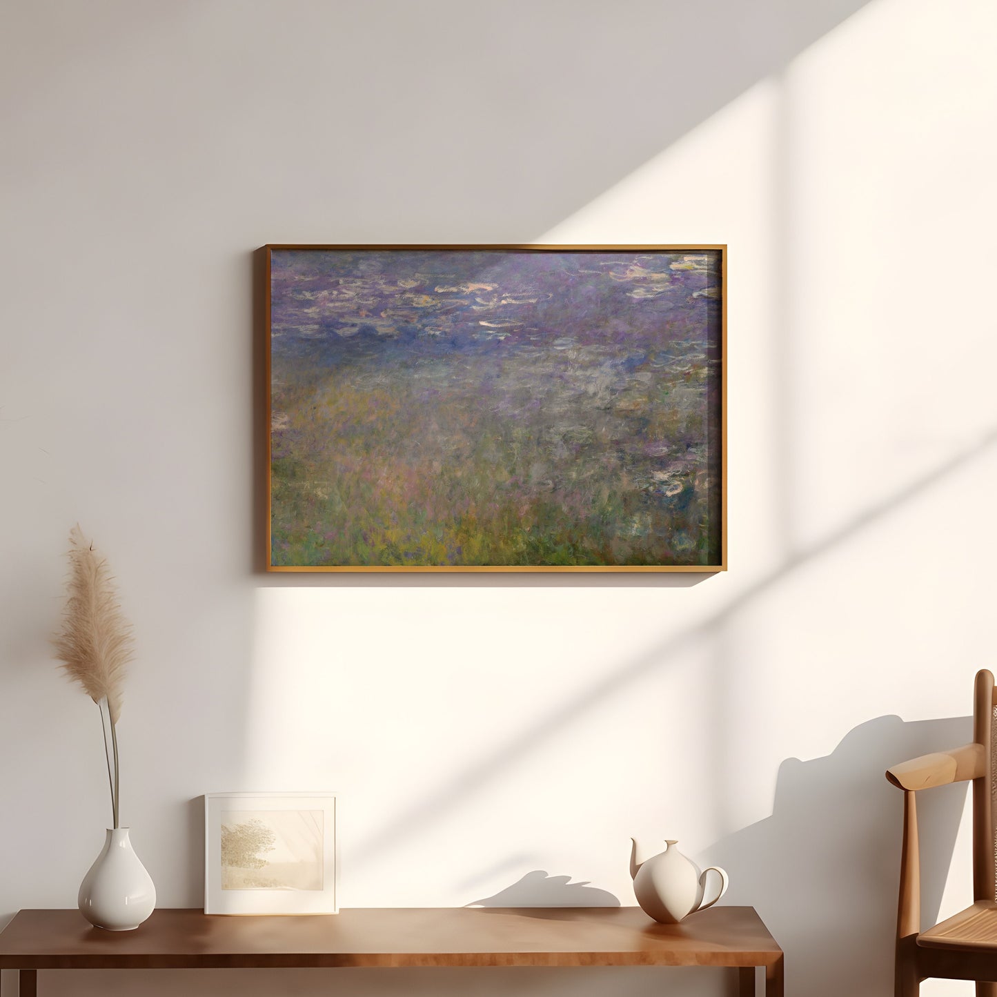 Claude Monet - Water Lilies, French Impressionism, original antique painting oil, vintage, Printable art instant download, SKU  264CM