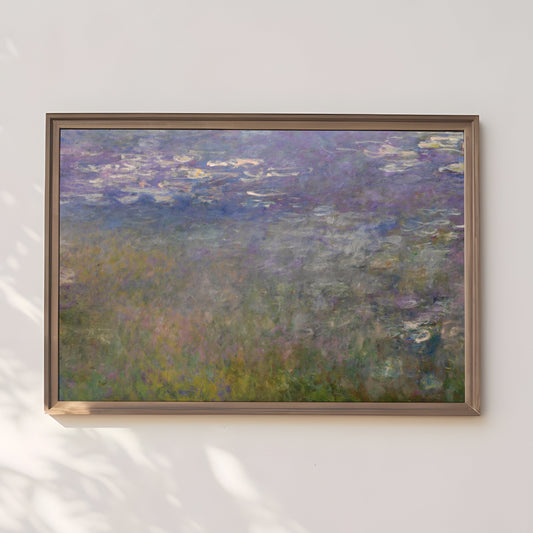Claude Monet - Water Lilies, French Impressionism, original antique painting oil, vintage, Printable art instant download, SKU  264CM