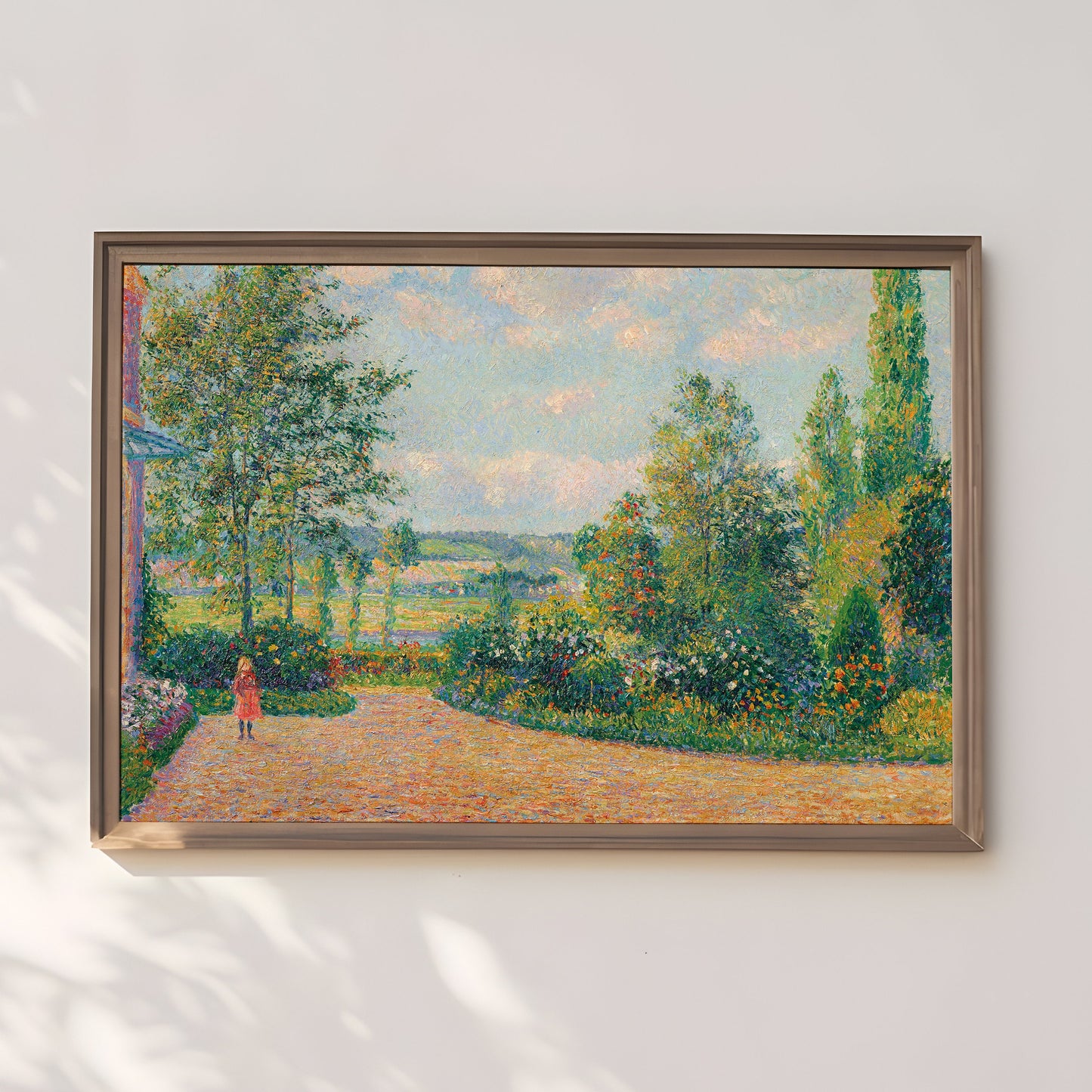 Garden - Camille Pissarro, French Impressionism, original antique painting, oil, vintage, Printable art instant download, SKU  250CP