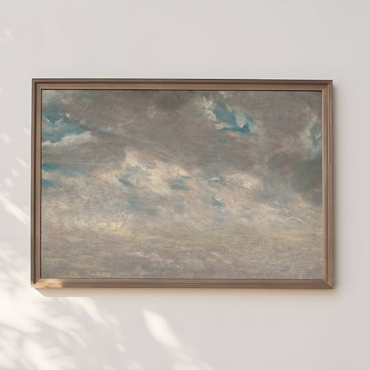 John Constable - Cloud Study,  original antique painting, oil, vintage, Printable art of high resolution instant download, SKU  148-JC