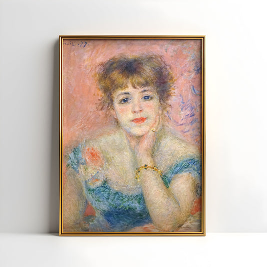 Renoir - Actress , French Impressionism Original antique figure painting , vintage Printable art instant download , SKU 358PAR