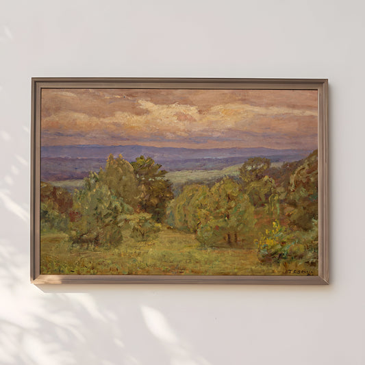 Fine Art America, Theodore Clement Steele, 19th century, Original antique painting, vintage Printable art  instant download, SKU  276TCS
