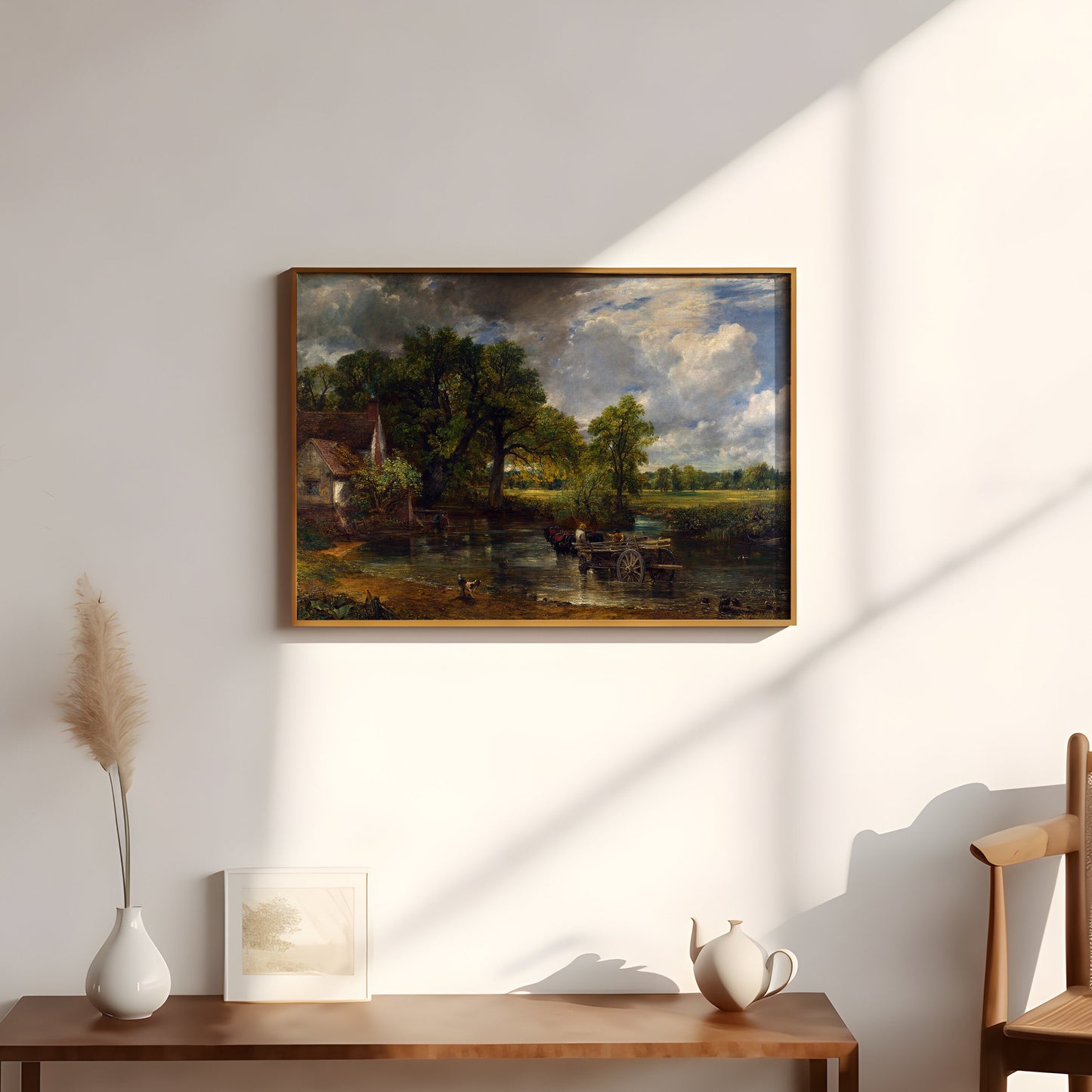 John Constable  - Rustic Landscape 19th century , Original antique painting , vintage Printable art instant download , SKU 292JC
