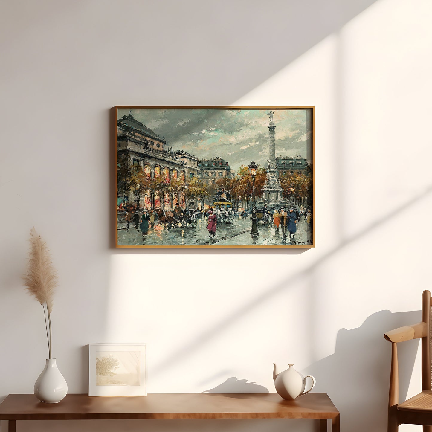 French Impressionist Antoine Blanchard, Paris,Original antique painting, vintage Printable art  instant download,  SKU  319AB