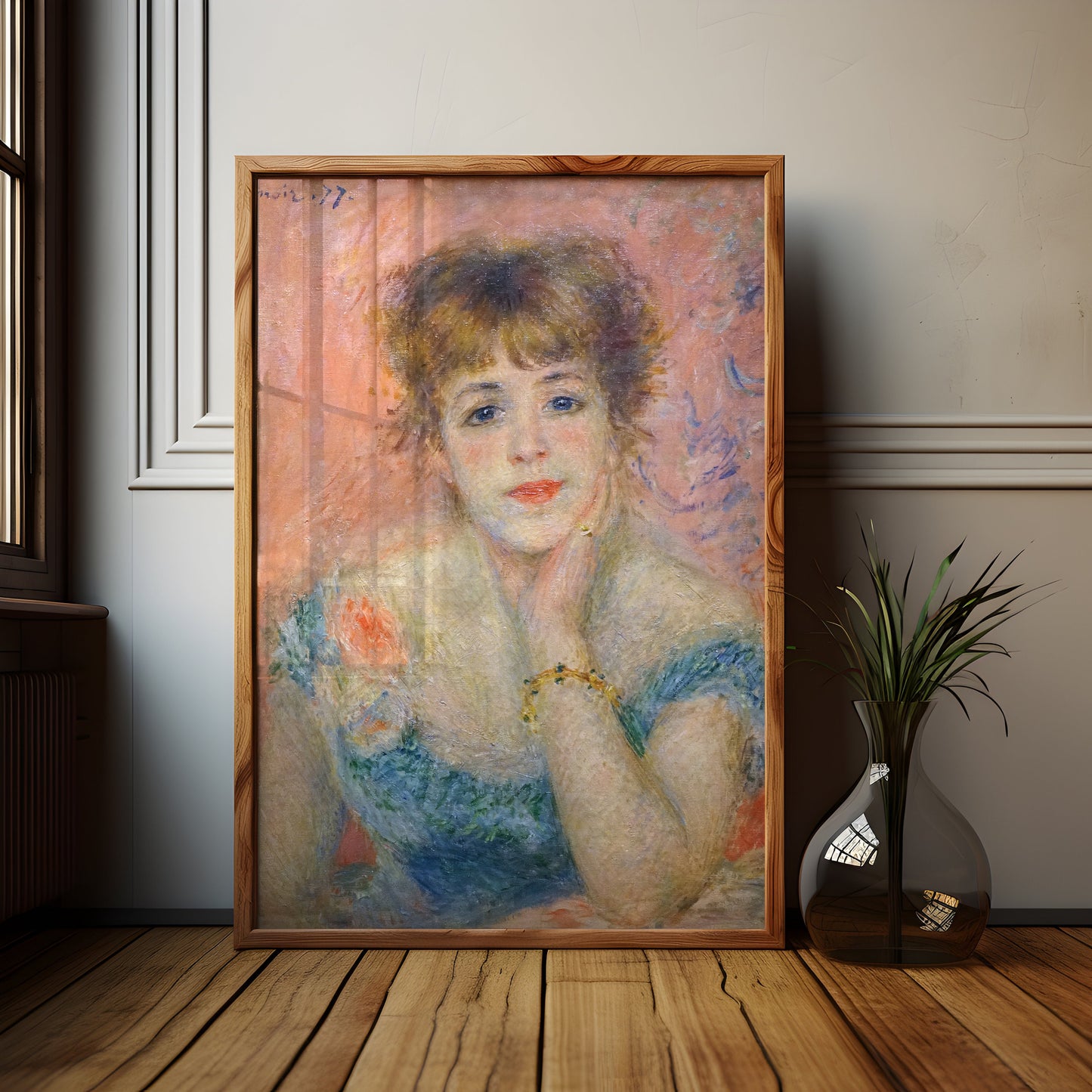 Renoir - Actress , French Impressionism Original antique figure painting , vintage Printable art instant download , SKU 358PAR