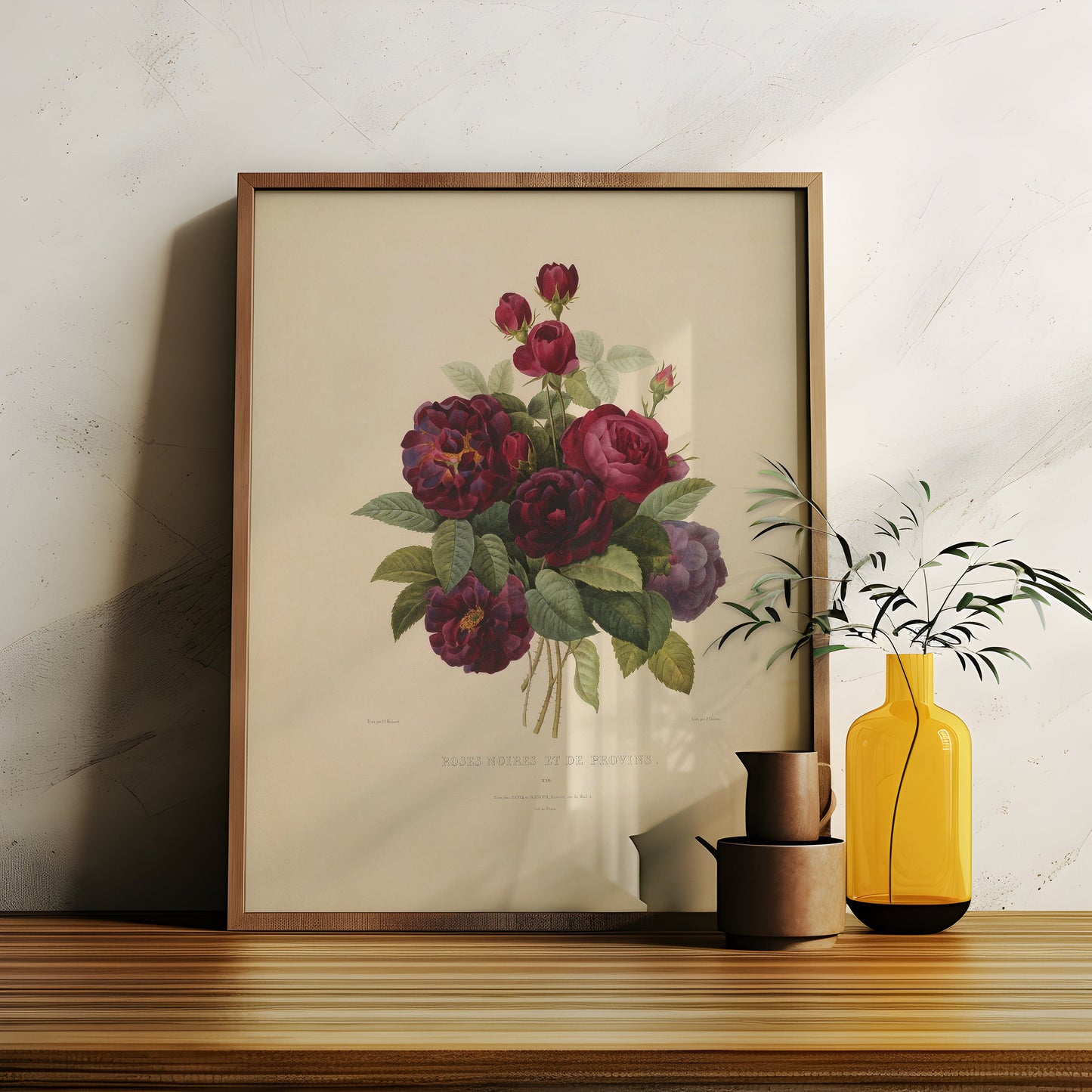 Flowers, Bouquet of roses - Pierre-Joseph Redoute, original antique fine art  vintage, Printable art  instant download, SKU  359PJR