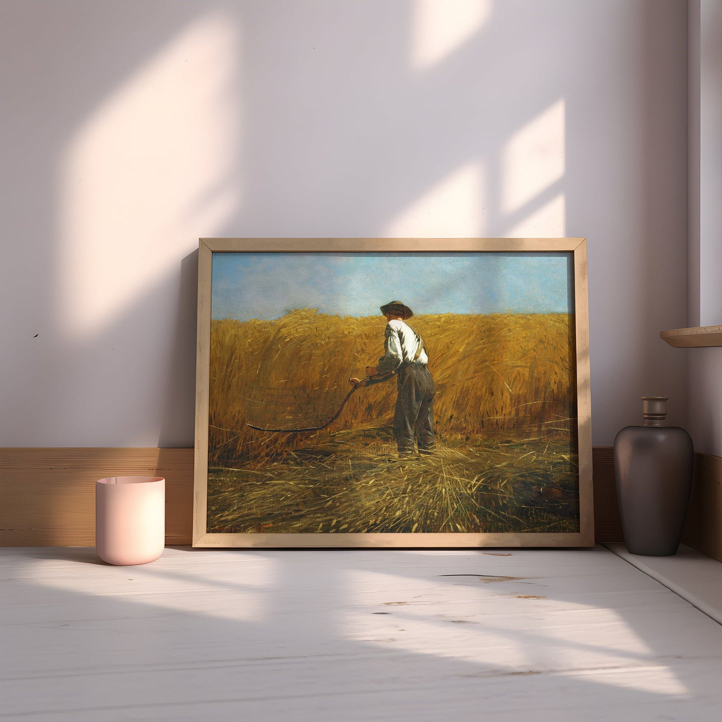 Harvest - Winslow Homer , Rustic Landscape 19th century , Original antique figure painting , vintage Printable instant download , SKU 376WH