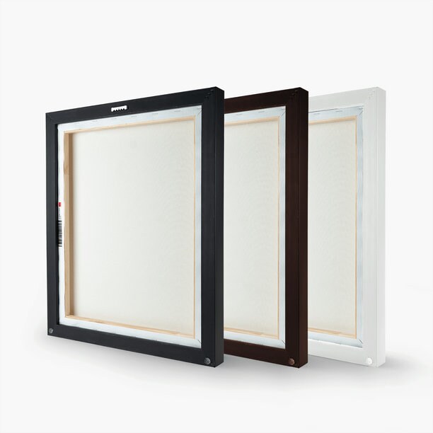 Print on Demand. Framed Canvas Wraps - Black, Walnut, White, Espresso