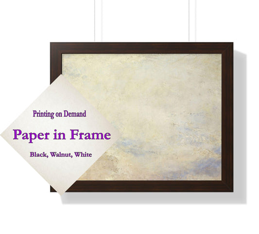 Printing on Demand. Paper in White, Black, and Walnut Frames